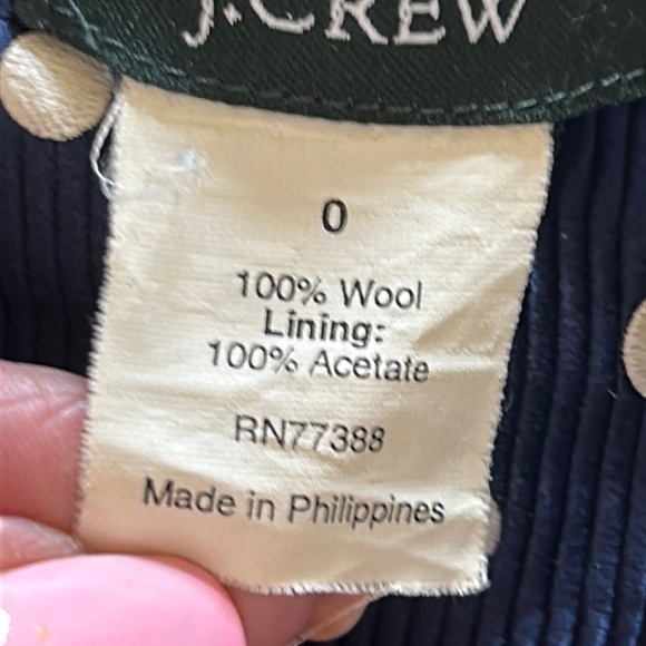 J Crew Schoolboy Wool Blazer Blue Size 0 - Picture 3 of 11